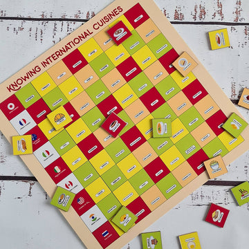 Know International Cuisines - Magnetic Board Game