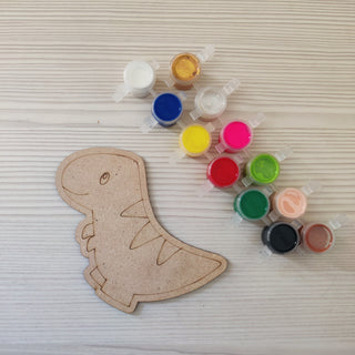 Dino Theme DIY Fridge Magnets Color Art Kit