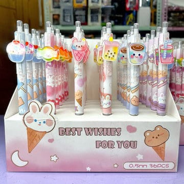 Cute Candy Theme Ball Pen for Kids (Random Design)