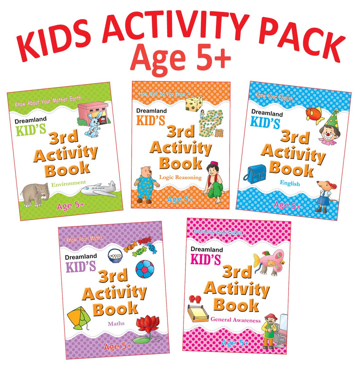 Pack　Environment,　Maths,　Age　(English,　Genera　5+　Activity　Kid's　of