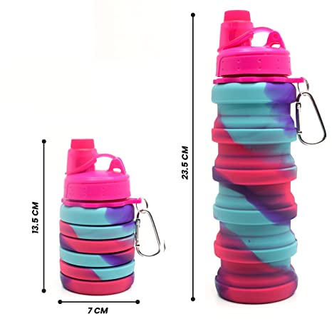 silicone foldable water bottle