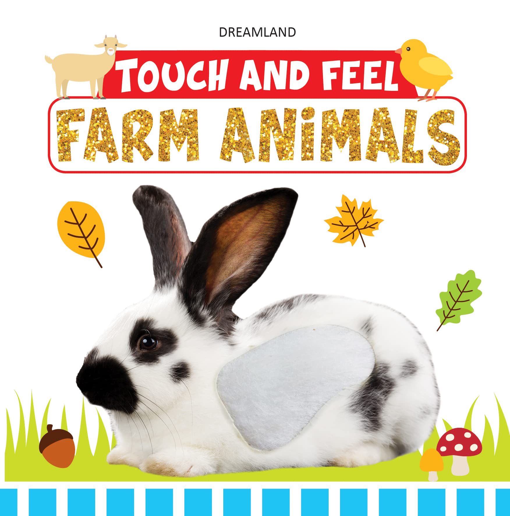 Farm Animals Touch and Feel Book for Kids To Learn Different Textures