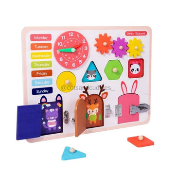 Smart Busy board for toddlers-Sensory Board for Baby