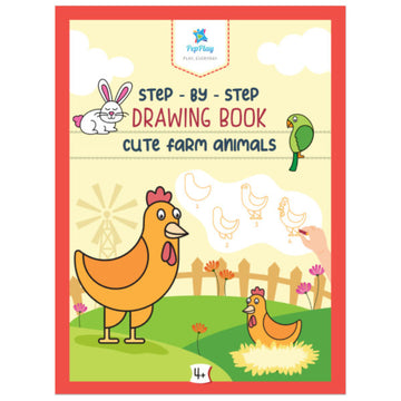 Step by Step Drawing Book – Cute Farm Animals