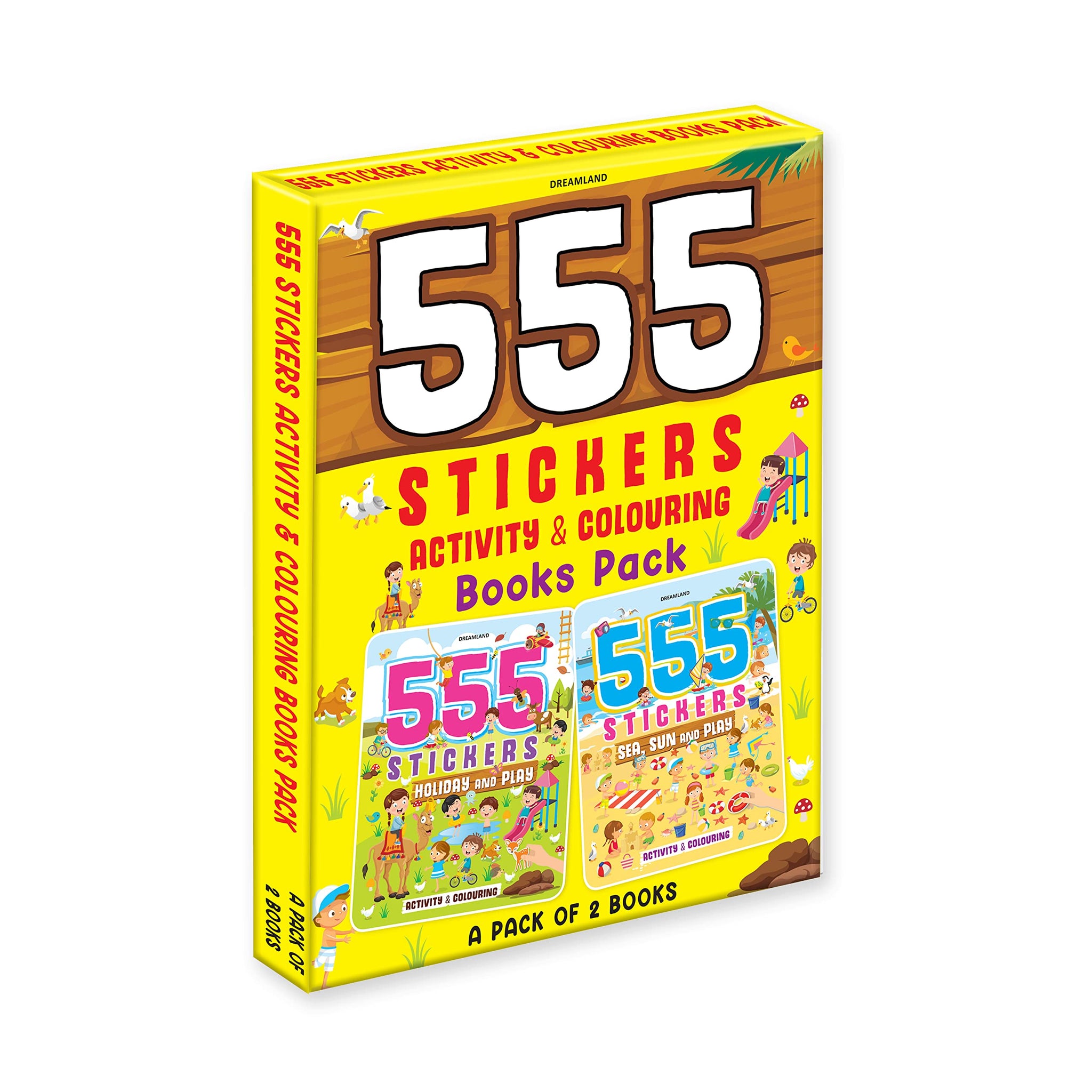 555 Stickers and Activity Books (Pack of 2)
