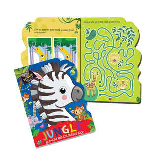 Die-Cut Activity and Colouring Books (Pack of 4)
