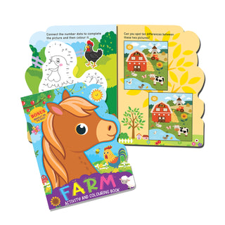 Die-Cut Activity and Colouring Books (Pack of 4)