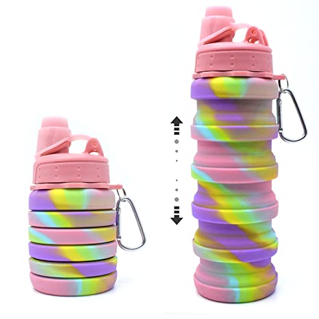 silicone foldable water bottle