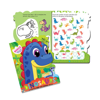 Die-Cut Activity and Colouring Books (Pack of 4)