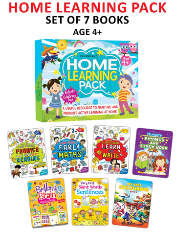 An Amazing Set of Home Learning Books For Kids Age 4+ (Pack of 7)