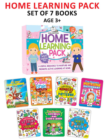 An Amazing Set of Home Learning Books For Kids Age 3+ (Pack of 7)