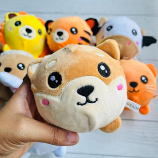 Cute Animal Faces Super Soft Squishy Rebound Plush Toy for Kids -1Pc