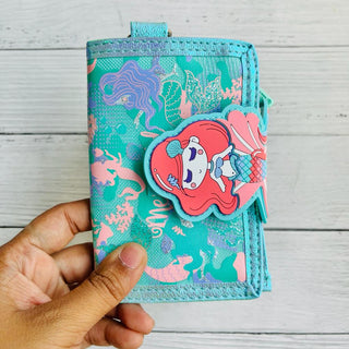 Premium Quality Colorful Theme Canvas Cross Body Clutch Wallet for Kids - One Zip Pocket for Cash and Cards, One Coin Pocket, and Adjustable Strap