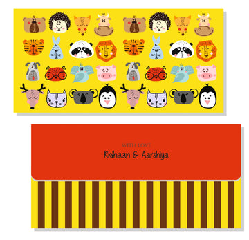 Personalized Envelope - Animal Friends (10pcs) (PREPAID ONLY)