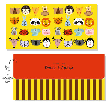 Personalized Envelope - Animal Friends (10pcs) (PREPAID ONLY)