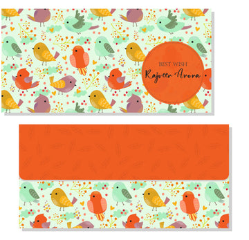 Personalised Envelopes - Birds (20pcs) (PREPAID ONLY)