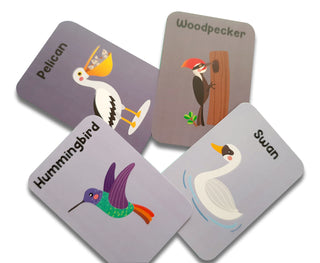 Animal World Combo Flashcards ( Animals, Birds, Insects and sea animals)