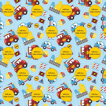 Personalised Wrapping Paper - Car (10pcs) (PREPAID ONLY)