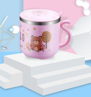 cartoon animal children cup
