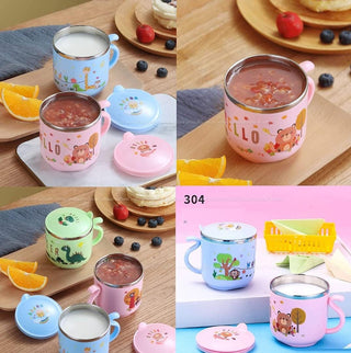 cartoon animal children cup