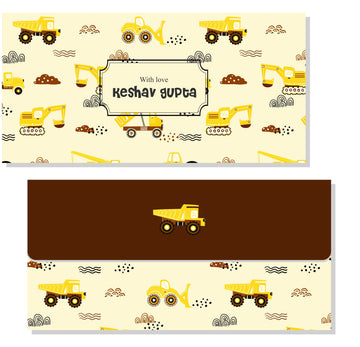 Personalized Envelope - Construction Vehicle (10pcs) (PREPAID ONLY)