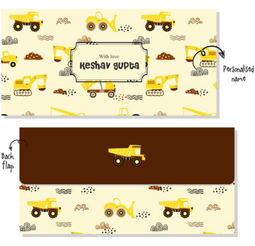 Personalized Envelope - Construction Vehicle (10pcs) (PREPAID ONLY)