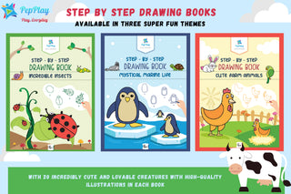 Step by Step Drawing Book – Set of 3