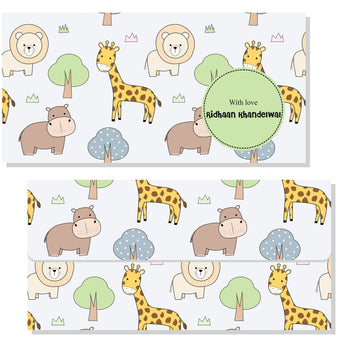 Personalized Envelope - Cute Animals (10pcs) (PREPAID ONLY)