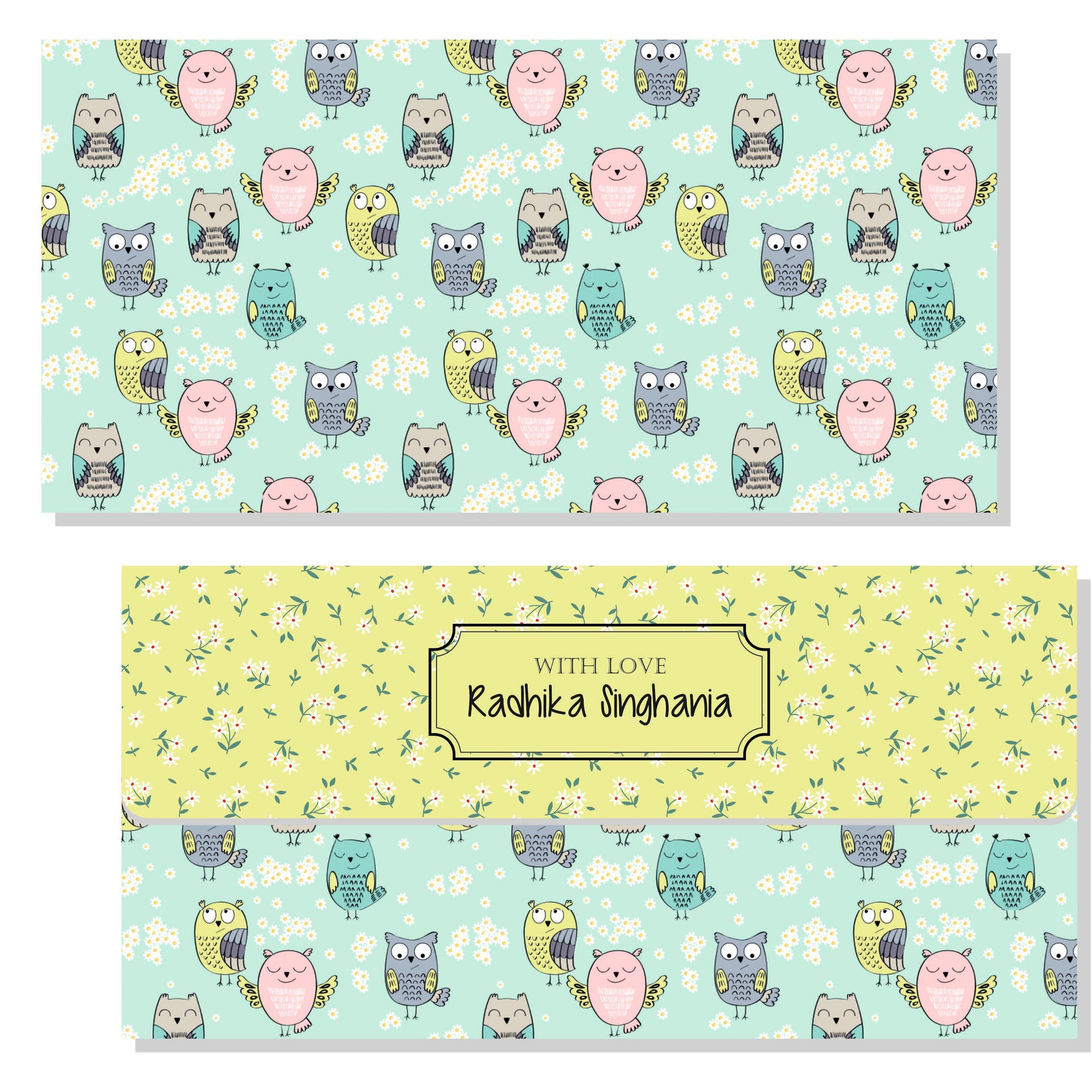 Personalized Envelope - Cute Owl (10pcs) (PREPAID ONLY)