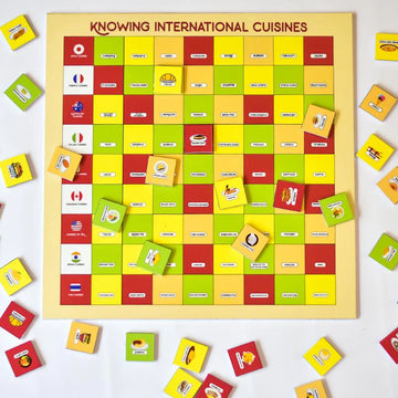 Know International Cuisines - Magnetic Board Game