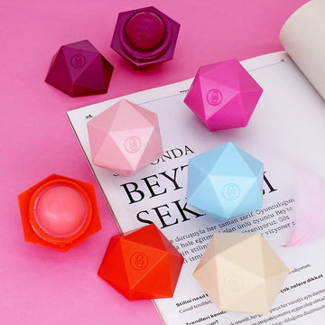 Diamond Shape Lip Balm Waterproof Long Lasting Makeup Travel Lip Balm
