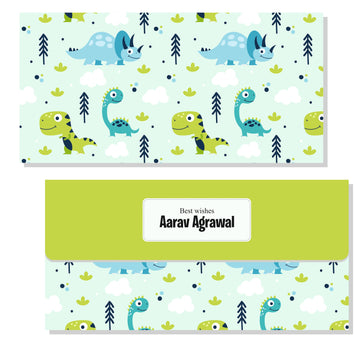 Personalized Envelope - Dinosaurs (10pcs) (PREPAID ONLY)