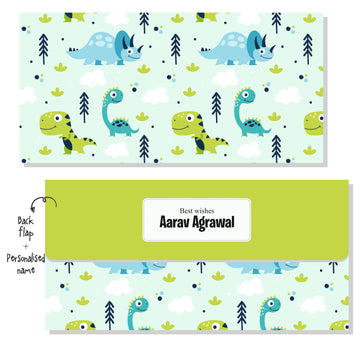 Personalized Envelope - Dinosaurs (10pcs) (PREPAID ONLY)