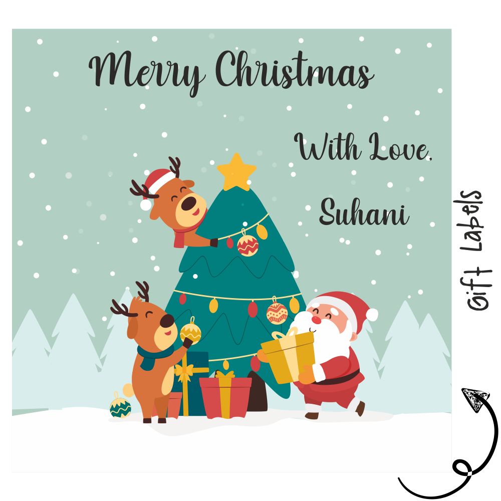 Gift Labels Santa Friends (24pcs) (PREPAID ONLY)
