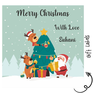 Gift Labels - Santa & Friends (24pcs) (PREPAID ONLY)