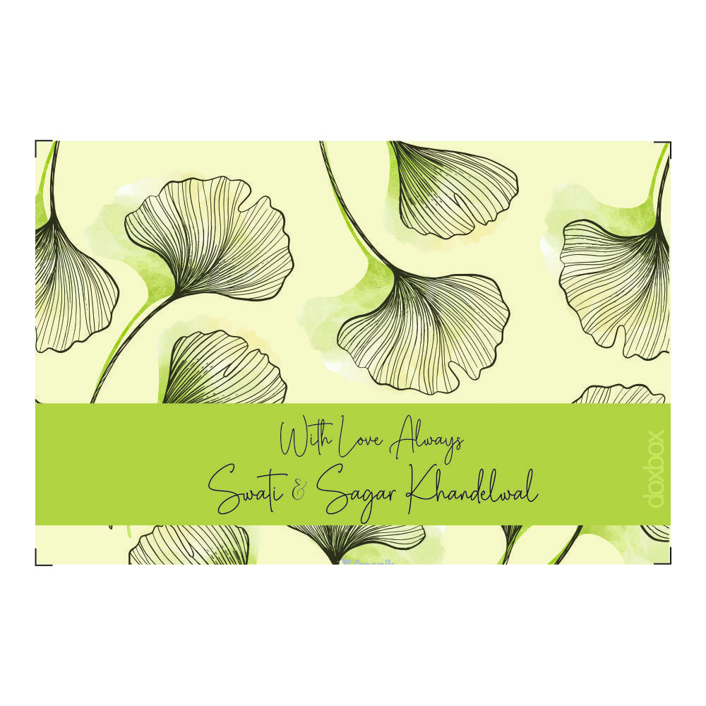 Gift Tag - Green Leaf (72 pcs) (PREPAID ONLY)