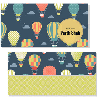 Personalized Envelope - Hot Air Balloon (10pcs) (PREPAID ONLY)