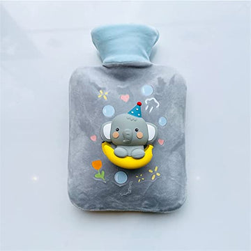 Cute 3D Animal Cartoon Hot Water Bag Knitted Soft Cozy Cover