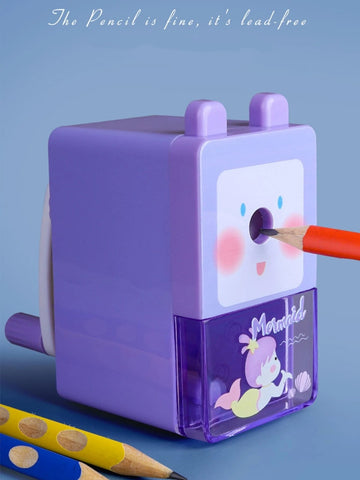 Cute Face Table Sharpener for Pencil Long Point Metal Sharpener