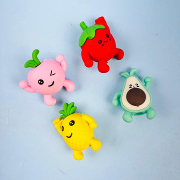 Fun and colorful Mini Fruits 3D eraser -1 pc