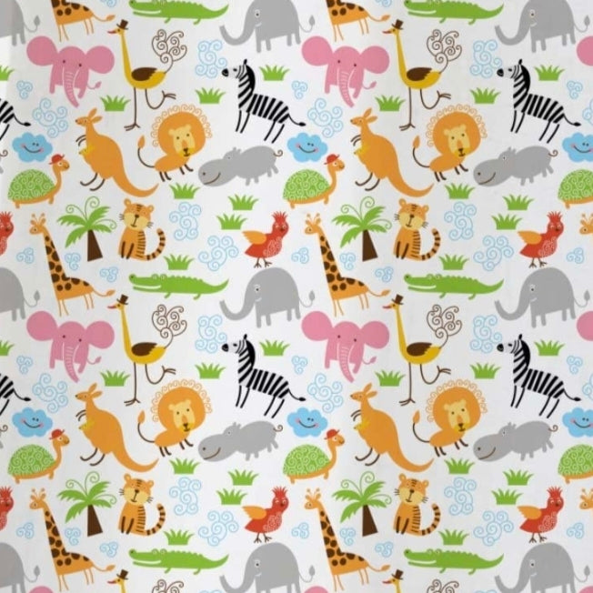 Beautiful Colorful Cartoon Animal Printed Gift Wrap- Set of 10