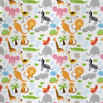 Beautiful Colorful Cartoon Animal Printed Gift Wrap- Set of 10