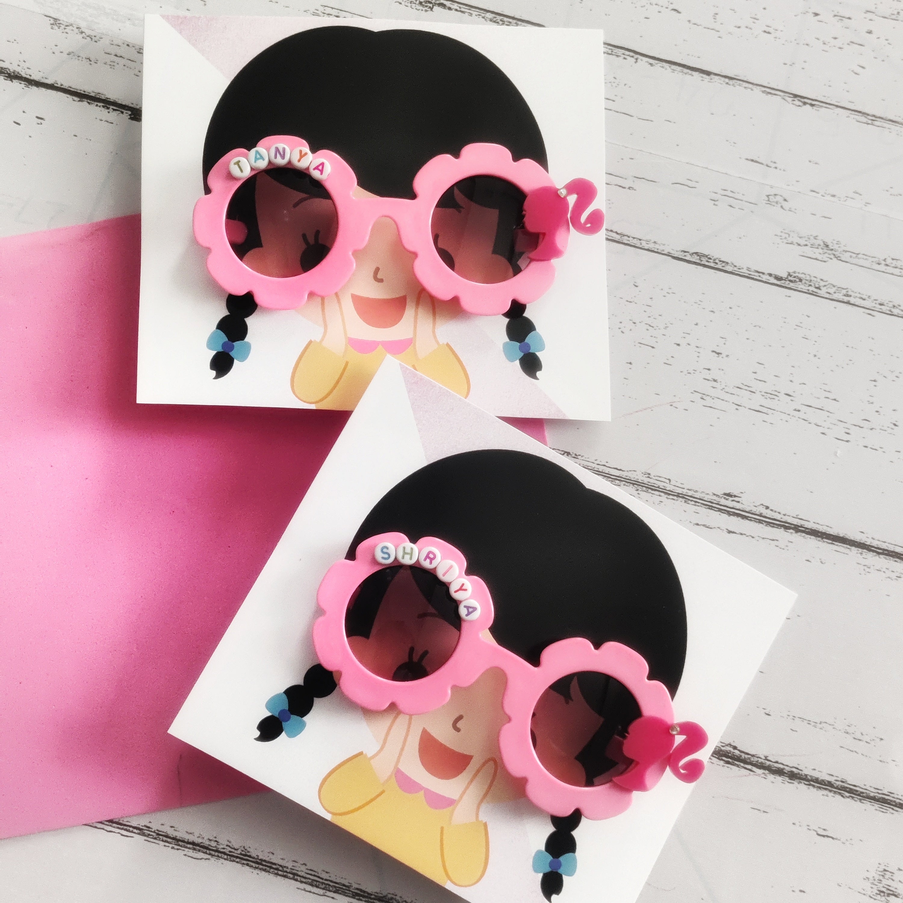 Barbie Theme Customized Name Sunglass PREPAID ORDERS