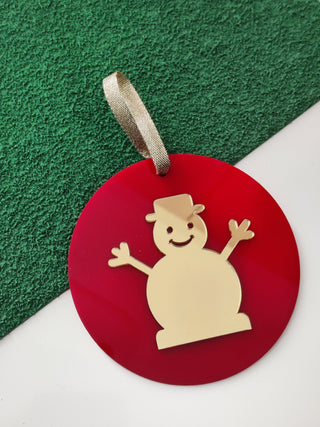 Acrylic Christmas Ornaments Set of 4