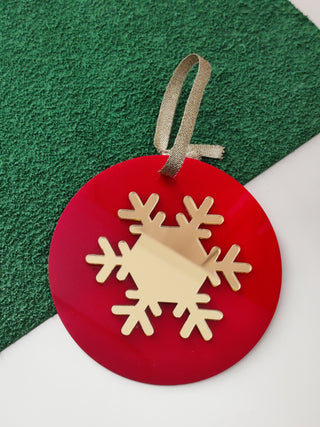 Acrylic Christmas Ornaments Set of 4