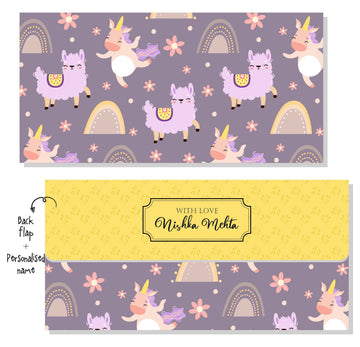 Personalised Envelope - Llama n Friends (20pcs) (PREPAID ONLY)