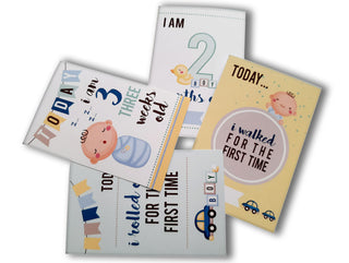 Baby Boy Milestone Cards- Pack of 24