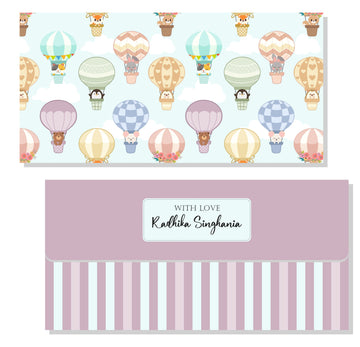 Personalised Envelope - Pastel Balloon (20pcs) (PREPAID ONLY)