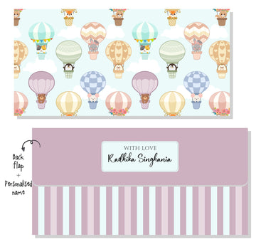 Personalised Envelope - Pastel Balloon (20pcs) (PREPAID ONLY)