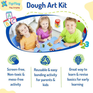 Colourful Creative Numeric Characters & Signs Dough Art Kit for Kids